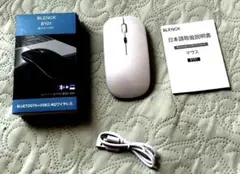 BLENCK B101 ワイヤレスマウス　薄型マウス　白（white）