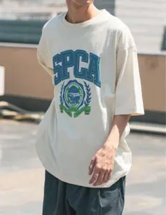 ニコアンド アソートカレッジロゴTシャツ