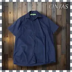 CINTAS シンタス 無地 半袖ワークシャツM