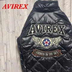 【希少】AVIREX アヴィレックス キルティングジャケット ワッペン 刺繍