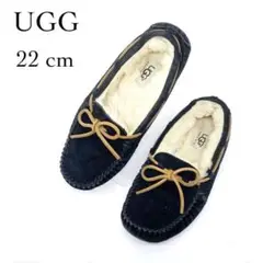 【美品✨】UGG 22cm モカシン 黒
