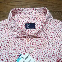新品タグ付き❢ PGA TOUR　メンズ　小花プリントポロシャツ　吸汗速乾　L
