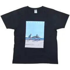 ゆるキャン プリントTシャツ アニメマンガブラックLサイズ