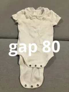 baby gap ホワイト レース付き襟ロンパース 80
