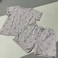 薄いピンクのアイスクリーム柄パジャマ 130cm