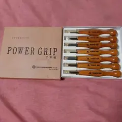 新品同様◆7本組◆三木章刃物 パワーグリップ彫刻刀