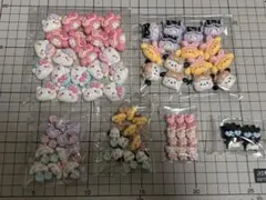 デコパーツ　サンリオ　キティ　クロミ　バツマルくん