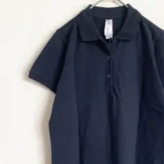 B&C collection ポロシャツ 半袖 文字プリント シンプル 薄手