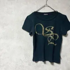 シュープ　Tシャツ　半袖　黒　金　ロゴ　ダンス　練習着　ショート　小さめ