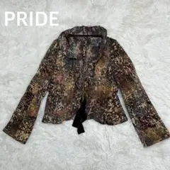 ✨ PRIDE プライド 花柄　総柄　ジャケット　長袖　トップス