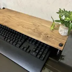【ハンドメイド】木製モニター台／インテリアシェルフ・観葉植物台にも◯
