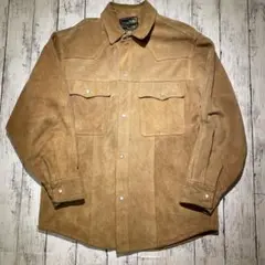 【極上イタリア製】Vera Pelle ヴィンテージ ヌバック ウエスタンシャツ