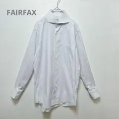 【フェアファックス】ワイシャツ　チェック柄　ホワイト×ブルー　15 2/1-39