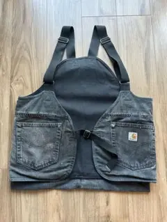 US三軒茶屋 Carhartt ケミカルブラック ベスト 一点モノ 前期型