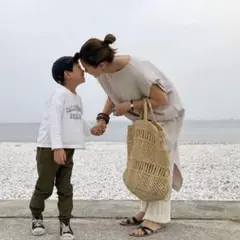 The jacksonsかごバッグ ジャクソンズ ナチュラルベージュ