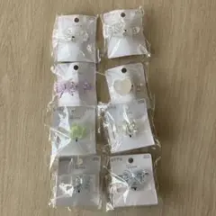 3coinsスリーコインズ 光るアクセ クリップ＆リング　8個セット　キッズ