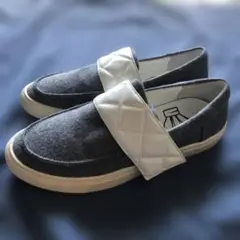 SUPER THANKS スリップオングレー40 25.5センチ美品
