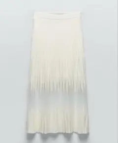 美品 ZARA コンビセミシアーニットスカート