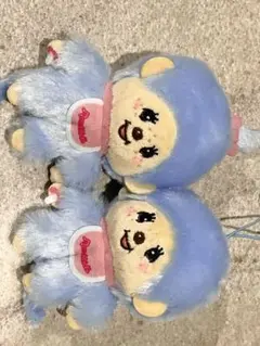 モンチッチカラフルマスコット2ペアセットブルー