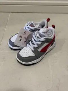 PUMA キッズスニーカー グレー/レッド 15cm