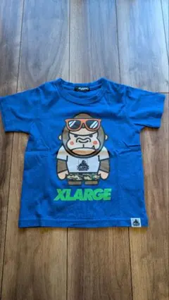 XLARGE キッズ Tシャツ 100cm 青
