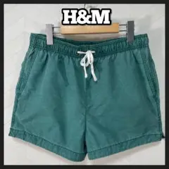 レアカラー H&M 水着 ショートパンツ 水陸両用 ヴィンテージ加工 緑 海パン