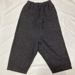 Vlas Blomme リネンウールツイードサルエルパンツ