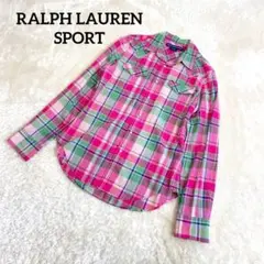 美品RALPH LAUREN SPORT チェック柄 長袖シャツ