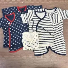 短肌着、コンビ肌着、5枚組