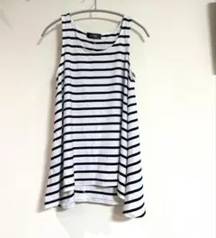 CHIC MUSE ストライプ タンクトップ