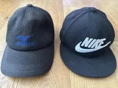 【2つセット】Mizuno 、Nike キャップ　帽子