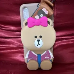 くま×リボンiPhoneX.XSケース