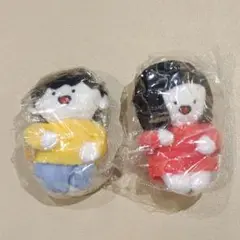 ひじガーデニングぬいぐるみマスコット　ガチャ　2点セット