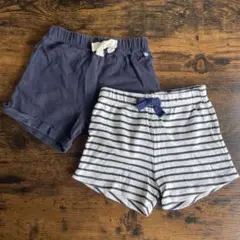 PETIT BATEAU ショートパンツ2枚セット　18m/81cm
