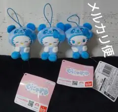 パンダキティ むにゃすやマスコット 青