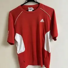 adidas 赤 Tシャツ M