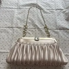 axes femme パーティバッグ ベージュ 結婚式