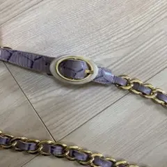 ADAM ET ROPE. ブラックレザーベルト ゴールドバックル新品　現行品 ADAM ET ROPE. ブラックレザーベルト ゴールドバックル新品 現行