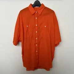 スピックアンドスパン コットンリネンハーフスリーブシャツ