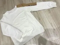 ZARA キッズ　ホワイト トレーナー ジッパーポケット付き