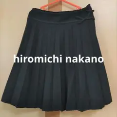 ヒロミチナカノ　黒プリーツスカート(120㌢)冠婚葬祭　通塾　面接　夏向け生地