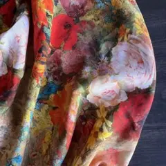 ラスト❣️レーヨン生地 油絵風 幅145×200cm