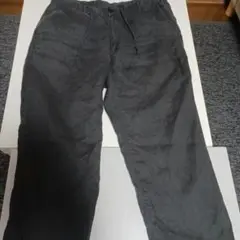 無印良品リネンパンツ カラー炭黒S