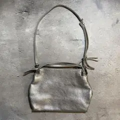 【2way】Scrapbook シルバー がま口ショルダーバッグ