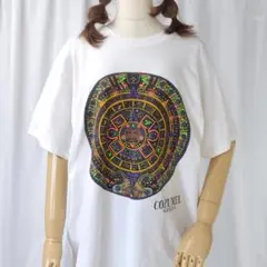used M相当 REEF メキシコ カンクン コスメル マヤ暦 半袖 Tシャツ