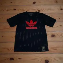 adidas 04年製 メッシュTシャツ O 黒