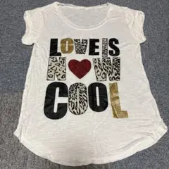 LOVE IS NOW COOL プリントTシャツ