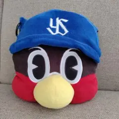 【難あり】ヤクルトスワローズ☆つば九郎 フェイスポシェット