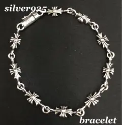 シルバー925 ブレスレット　クロス　十字架　プラス　クロム　2-26 8935