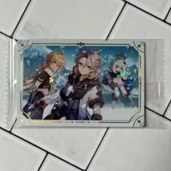原神　ウエハース　シール　アルベド　旅人　パイモン